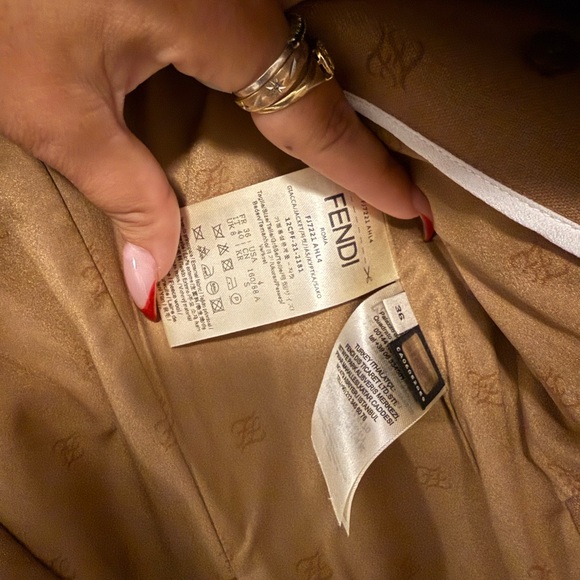 Fendi calligraphy Coat NWOT - Picture 5 of 7